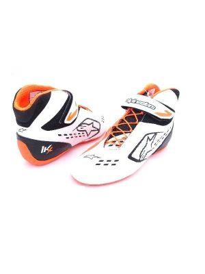 Schuhe Alpinestars Tech-1 KX V2 weiss-orange-fluo-schwarz 36 