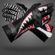 Handschuhe Minus 273 schwarz-weiss-rot-grau Hai 3XS 