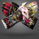 Handschuhe Minus 273 Shaolin schwarz-weiss-rot-gelb XL 