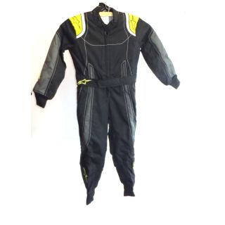 Overall Alpinestars KMX-9 S schwarz/anthrazit/gelb-fluo 130 