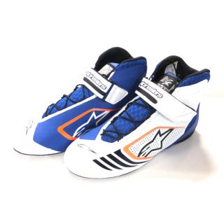 Schuhe Alpinestars Tech 1- KX blau/weiss/orange fluo 39 