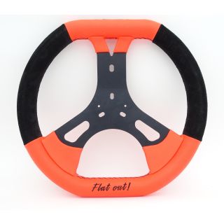 Steuerrad CRG 34cm orange/schwarz "Flat Out" R3.0 