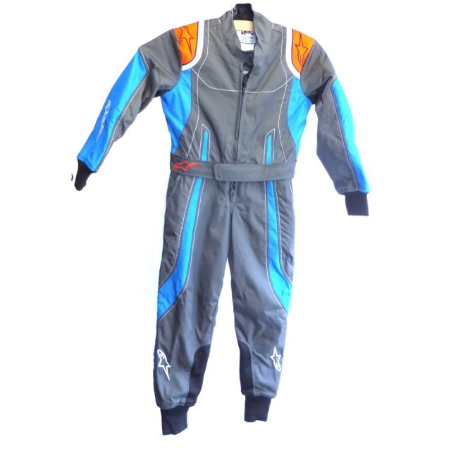 Overall Alpinestars KMX9-S anthrazit/blau/rot-fluo 120 