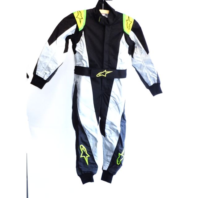 Overall Alpinestars KMX9-S schwarz/silber/gelb-fluo 120 