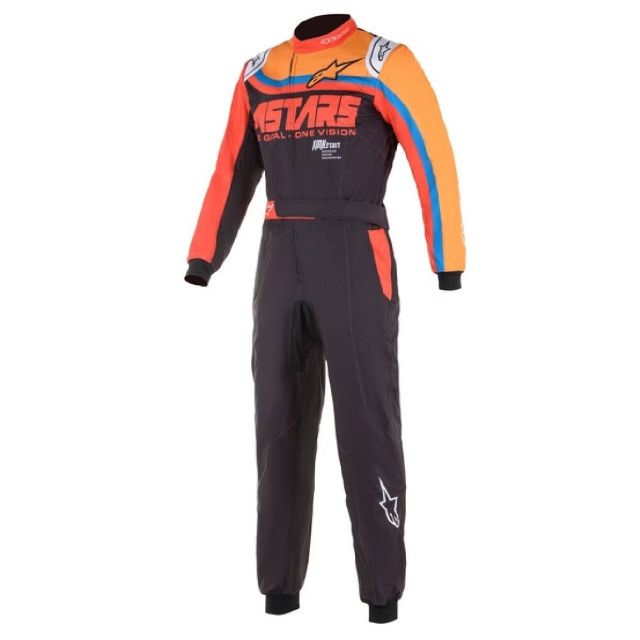 Overall Alpinestars KMX-9 V2 graphic schwarz-orange-rot Gr.52 