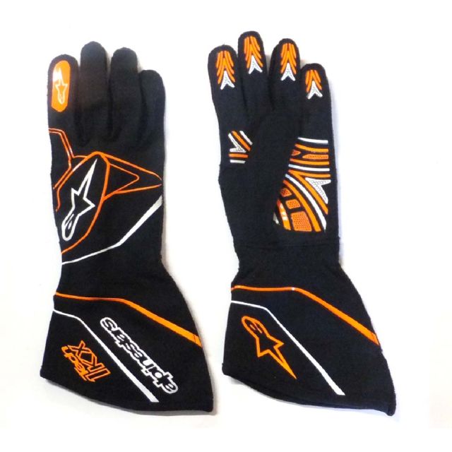 Handschuhe Alpinestars Tech-1 KX schwarz/orange-fluo S 