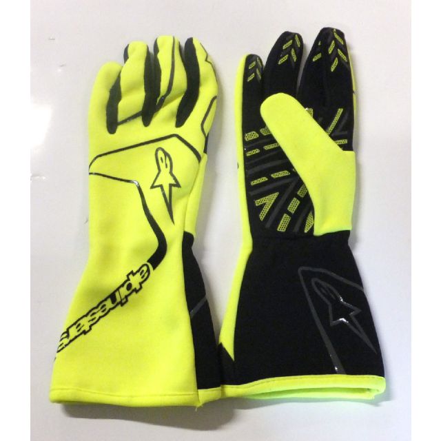 Handschuhe Alpinestars Tech-1 K Race gelb fluo/schwarz S 