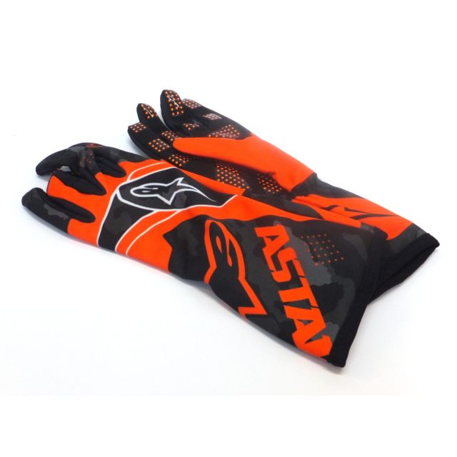 Handschuhe Alpinestars Tech 1-K Race V2 Camo orange/schwarz S