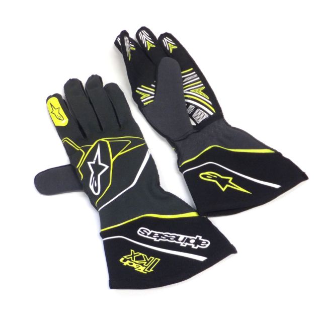 Handschuhe Alpinestars Tech-1 KX Anthrazit schwarz/gelb fluo S 