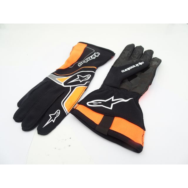 Handschuhe Alpinestars Tech-1 KX v3 schwarz-orange-fluo M 