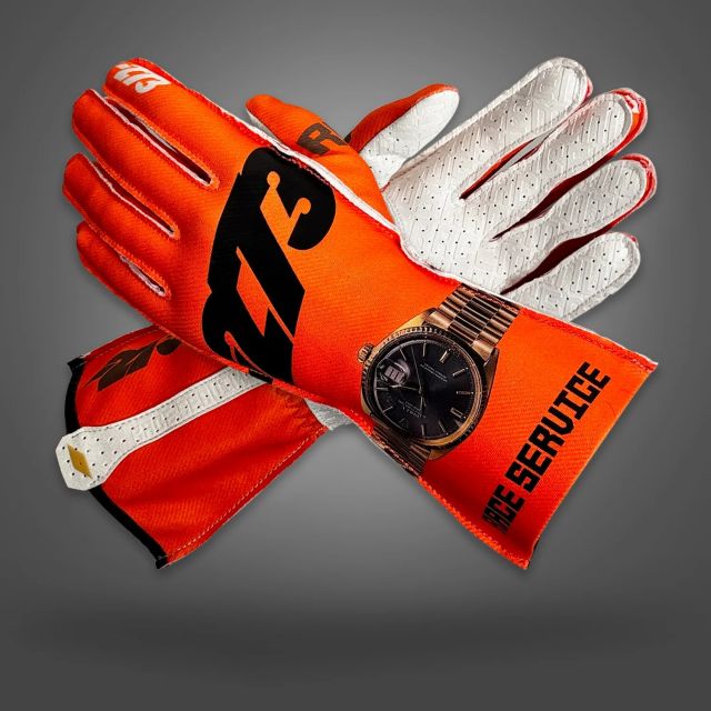 Handschuhe Minus 273 Race Service fluo orange asymetric S 