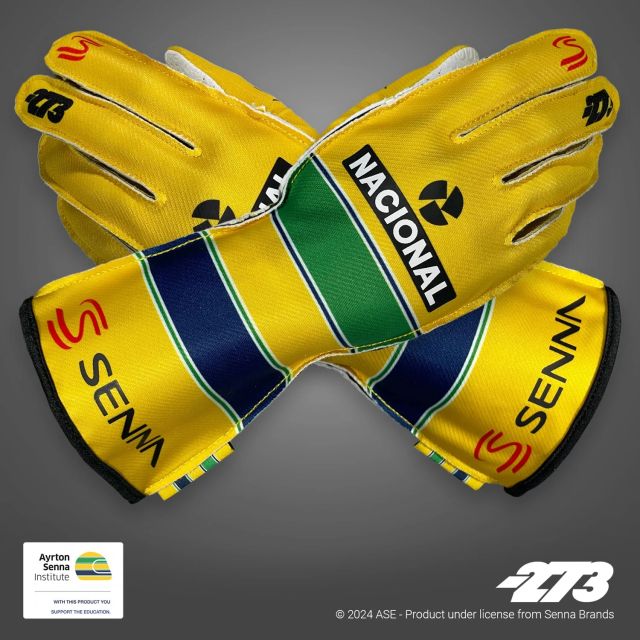 Handschuhe Minus 273 Ayrton Senna gelb M 