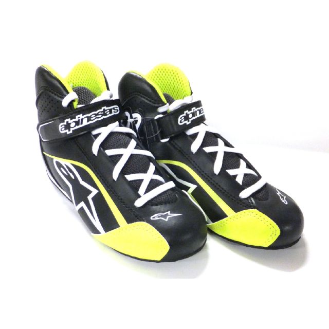 Schuhe Alpinestars Tech-1 KS schwarz/weiss/gelb fluo Gr. 32 