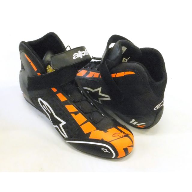 Schuhe Alpinestars Tech-1 KX schwarz/weiss/orange-fluo 44 