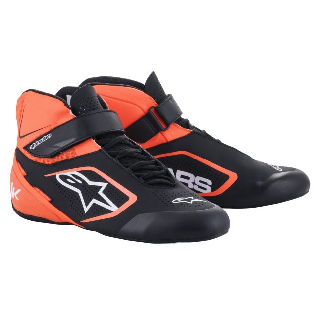 Schuhe Alpinestars Tech-1 K V2 schwarz-orange-fluo-weiss 42 