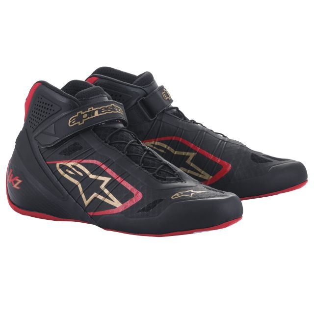 Schuhe Alpinestars Tech-1 KZ schwarz-rot-gold 41 