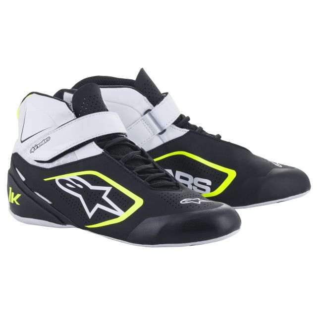 Schuhe Alpinestars Tech -1 K V2 schwarz-weiss-gelb fluo 43 