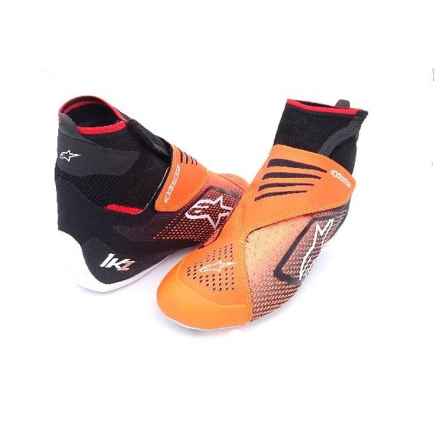 Schuhe Alpinestars Tech-1 KZ v2 schwarz-orange-fluo 42 