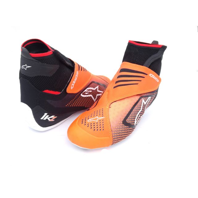 Schuhe Alpinestars Tech-1 KZ v2 schwarz-orange-fluo 41 