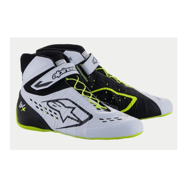 Schuhe Alpinestars Tech-1 KX V3 FIA schwarz-weiss-gelb fluo 43 