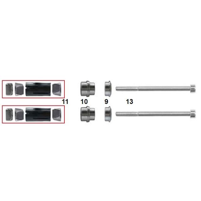 Stossstangenhalter T-Group komplett D28mm Typ Expander  