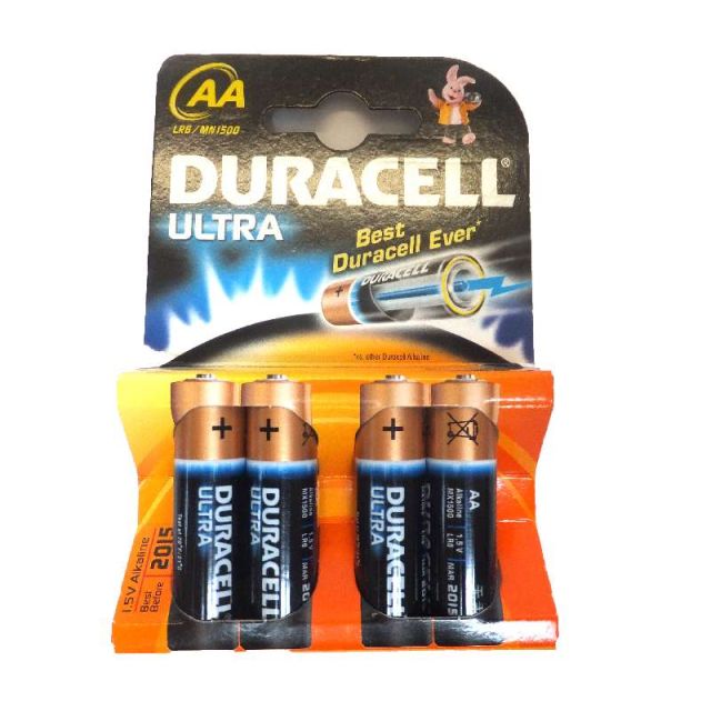 Batterie Duracell AA / LR6 1,5 Volt Ultra Power (4 Stück)