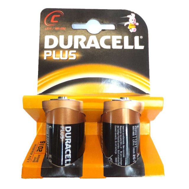 Batterie Duracell LR14 1,5 Volt Plus Power (2 Stück)